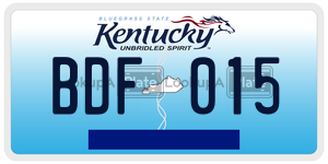 BDF015  license plate in KY