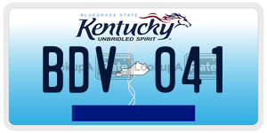 BDV041  license plate in KY