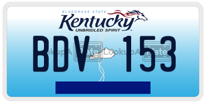 BDV153 license plate in Kentucky
