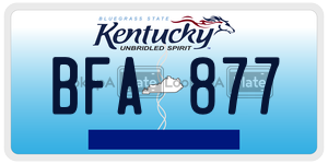 BFA877  license plate in KY