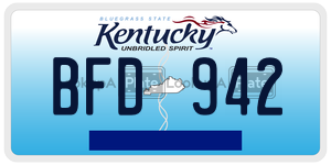 BFD942  license plate in KY