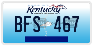BFS467  license plate in KY
