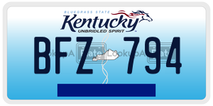 BFZ794  license plate in KY
