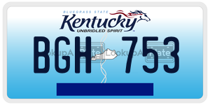 BGH753  license plate in KY