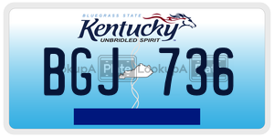 BGJ736  license plate in KY