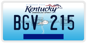 BGV215  license plate in KY