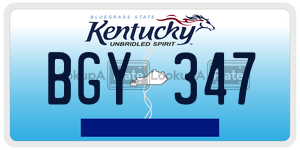 BGY347  license plate in KY