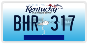 BHR317  license plate in KY