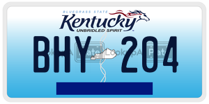 BHY204  license plate in KY