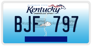 BJF797  license plate in KY