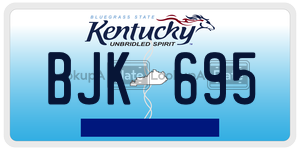 BJK695  license plate in KY