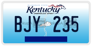 BJY235  license plate in KY