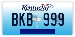 BKB999  license plate in KY