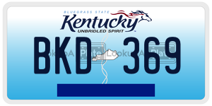 BKD369  license plate in KY