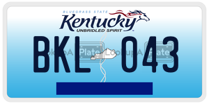 BKL043  license plate in KY