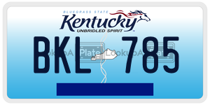 BKL785  license plate in KY