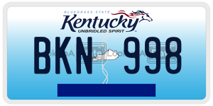 BKN998  license plate in KY