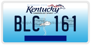 BLC161  license plate in KY