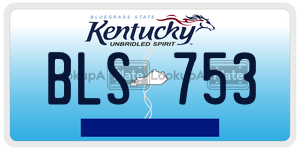 BLS753  license plate in KY