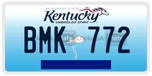 BMK772  license plate in KY