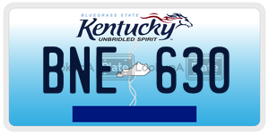 BNE630 license plate in Kentucky
