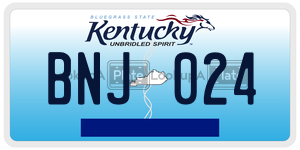 BNJ024  license plate in KY
