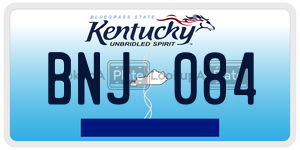 BNJ084  license plate in KY