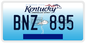 BNZ895  license plate in KY