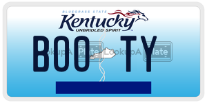 BOOTY  license plate in KY