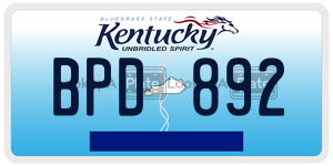 BPD892  license plate in KY