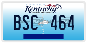 BSC464  license plate in KY
