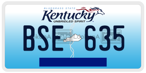 BSE635  license plate in KY