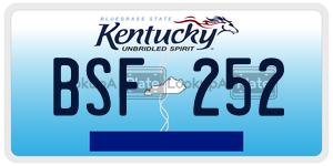 BSF252  license plate in KY