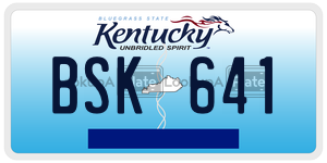 BSK641  license plate in KY