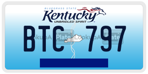 BTC797  license plate in KY