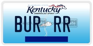 BURRR license plate in Kentucky