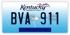 BVA911 license plate in Kentucky