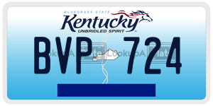 BVP724  license plate in KY