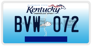 BVW072  license plate in KY