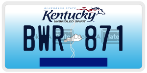 BWR871  license plate in KY