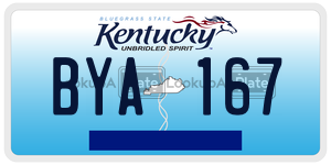 BYA167 license plate in Kentucky