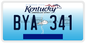 BYA341 license plate in Kentucky