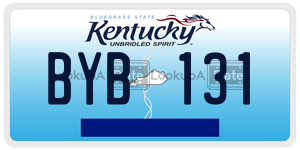 BYB131  license plate in KY