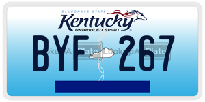 BYF267  license plate in KY