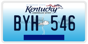 BYH546  license plate in KY