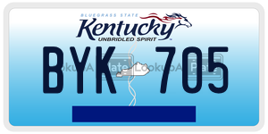 BYK705  license plate in KY