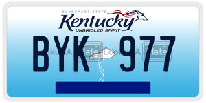 BYK977  license plate in KY