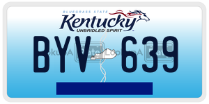 BYV639  license plate in KY