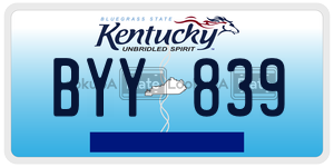 BYY839  license plate in KY