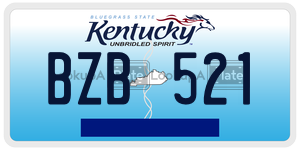 BZB521  license plate in KY
